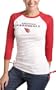 Arizona Cardinals Women's 3/4 Sleeve Raglan Top - by Alyssa Milano - XX-Large