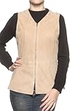 Cristiano di Thiene Leather Waistcoat LANDER, Color: Light Brown, Size: 38