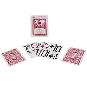 Copag Poker Size Magnum Index Playing Cards (Single Red Deck)