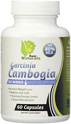 Rami Naturals Premium Garcinia Cambogia 80% HCA - Bonus Recipes - Natural Appetite Suppressant - Fat Burner