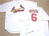 Stan Musial Autographed St. Louis Cardinals White/Home Jersey with Autographed Letter from Stan