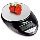 Ozeri Pro Digital Kitchen Food Scale, 1g to 11 lbs Capacity, in Stylish Black