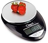 Ozeri Digital Kitchen Food Scale in Black and Elegant Chrome (1g to 11 Lbs Capacity), Featuring a New Oversized Weighing Platform -- on Sale and Ships Free with Super Saver Shipping.