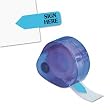 Redi-Tag 91003 Sign here blue arrow flag dispenser refill for right side, 6 120-flag rolls/box