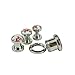 Longbeauty Stainless Steel Peony Flower Ear Plug Stretcher Pair
