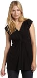 Mac & Jac Women's Sleeveless V-Neck Gathered Top