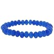 8mm Rondell Stretch Bracelet - Blue Quartz