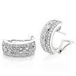 One of a Kind 7/8ct TW Round Diamond Earrings in 18k White Gold