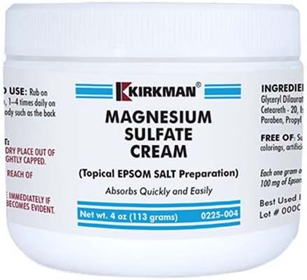 Magnesium Sulfate Cream 4 oz Cream