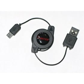 Universal MP3 Players / PDAs (Asus P565/P835/P552w, HTC Touch diamond 2 / pro 2 / hd / my Touch / G1 / G2 / Dream / Hero , etc) / SmartPhones (BlacBerry Pearl, Curve, etc) / Canon Nikon Digital Camera / DSLR / DV PC sync & charging retractable charger cable (PC/MAC)