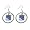 New York Rangers Hoop Logo Earring Set Nhl Charm Gift Image #1