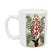 Fern with red and yellow flowers, plate from a seed merchants in Oisans (gouache on paper) by French School - Mug - Standard Size