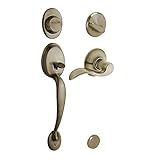 Plymouth Handleset w Accent Interior Lever in Antique Brass - Dummy Style - F93 PLY 609 ACC LH (Righ