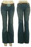 YMI Stretch Dirty Denim W/ Cross Buckle