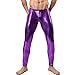YiZYiF Fashion Men's Faux Leather PVC Trousers Night club Dance Slim Long Pants