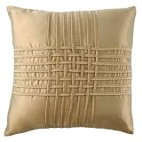 Lattice Cushion Cover, Gold, 45 x 45 Cm