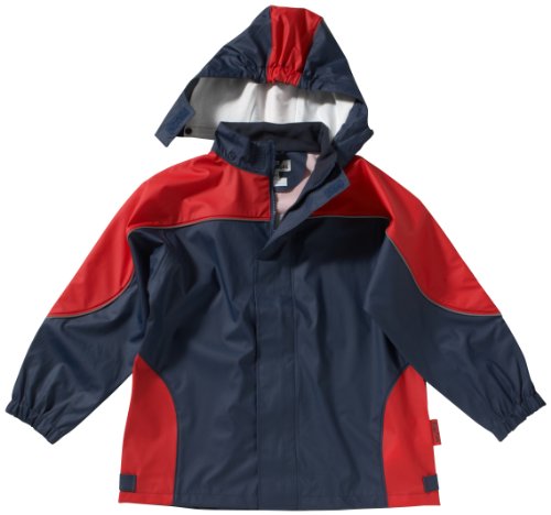 Playshoes Regenjacke Basic 408619 Unisex - Kinder Regenmntel, Gr. 92 Rot (marine/ rot 205) Preisvergleich