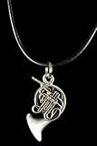 French Horn Necklace - Pewter