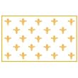 Fleur De Lis 3ft x 5ft Nylon flag