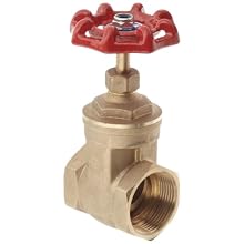 Dixon BGV125 Brass Gate Valve, 1-1/4" NPT Female