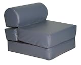 Jr. Twin Size Cobalt Sofa Chair Sleeper Foam Furniture