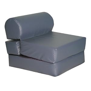Jr. Twin Size Cobalt Sofa Chair Sleeper Foam Furniture by