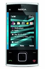 Nokia X3 Slider GSM Quad Band Unlocked Cell Phone with 3.5MP Camera and 2 GB SD Slot Memory -- US Version with Warranty (Blue)