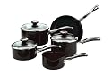 Meyer Select Advantage Non-stick Cookware Saucepan Set, 5 Piece, Black