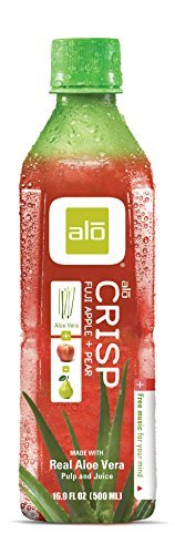ALO Crisp Fuji Apple and Pea with Aloe Vera Drink, 16.9 Fluid Ounce -- 12 per case.