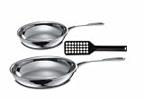 Berndes Tricion Fry pan Set, Includes 9.5 Inch Skillet, 11 Inch Skillet and Spatula
