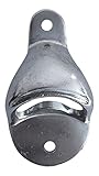 Vintage Wall Mounted Bottle Opener - Classic Wall Mounted Bottle Opener with Rustic Silver Finish - Screws Included - Ships in Gift Pouch