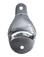 Kitchen: Vintage Wall Mounted Bottle Opener - Classic Wall Mounted Bottle Opener with Rustic Silver Finish - Screws Included - Ships in Gift Pouch - JBTC