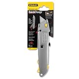 Stanley Bostitch Quick-Change Utility Knife with Retractable Blade and Twine Cutter, Silver  (10-499)