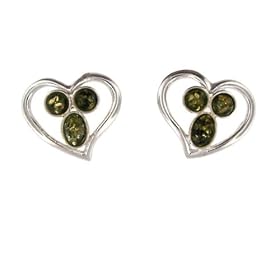 Click here to buy Amber Earrings set in .925 Sterling Silver. by Element Jewelry & Accessories.