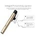Anbes Ultralight Bluetooth Headsets Bluetooth CSR4.0 Aluminum Wireless Hands-free Headset Headphone Earbuds with Built-in Mic for iPhone,Samsung,iOS and Android Smartphones (Gold)