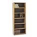 Value Mate&reg; Series Steel Six Shelf Bookcase, 31-3/4w x 13-1/2d x 80h, Medium Oak (SAF7174MO)