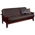 Faux Leather Futon Cover - Chocolate (Full)
