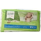 Seventh Generation Free & Clear Unbleached Diapers - Newborn - 36 ct