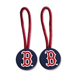 Boston Red Sox Zipper Pull Charm Tag Set Luggage Pet ID MLB