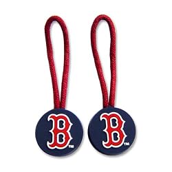 Boston Red Sox Zipper Pull Charm Tag Set Luggage Pet ID MLB