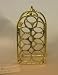 Dollhouse Miniature Brass Finished Wine Rack