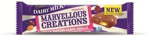 Cadbury Dairy Milk Marvellous Creations Jelly Popping Candy Shells 6x47g by N/A