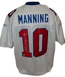 Eli Manning Autographed/Hand Signed New York Giants Reebok White Jersey