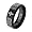 8mm Beveled Black Lord's Prayer Engraved with Cross Praying Cobalt Free Tungsten Carbide COMFORT-FIT Wedding Band Ring for Men (Size 8 to 13) - Size 9