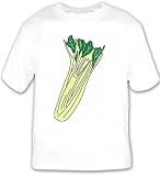 White T Shirt with the image of: Celery 41Zx%2Bjx7D4L. SL160 White T Shirt with the image of: Celery