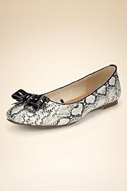 Snakeskin Print Bow Pumps