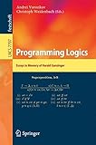 Programming logics : essays in memory of Harald Ganzinger