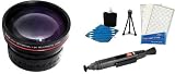 58mm 2x Telephoto HD Zoom Lens + Lens Pen Kit + Mini Tripod + LCD Screen Protectors + Camera Cleaning Kit For Canon EOS Rebel XT XTI XSI T1I T2i T3i T3 20D 5D 300D 350D 450D 400D 10D T2 T1 40D 50D 60D 1000D 550D That Use Canon Lenses (18-55mm, 75-300mm, 50mm 1.4, 55-200mm)