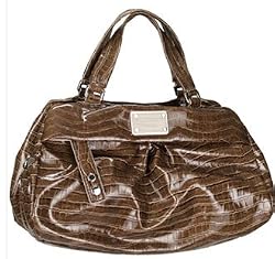 Marc by Marc Jacobs Dr Q Groovee Croc Satchel Pebble