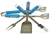 North Carolina Tar Heels - UNC 4 piece BBQ (Barbecue) Set - Spatula Tongs Fork Basting Brush - NCAA College Athletics Fan Shop Sports Team Merchandise